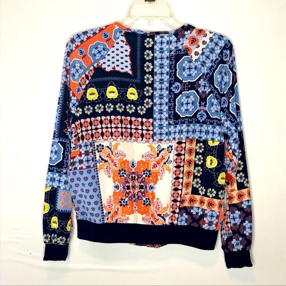 NY&C Patchwork Bomber Jacket Cottagecore Quilted … - image 13